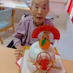 大きな鏡モチと🎍